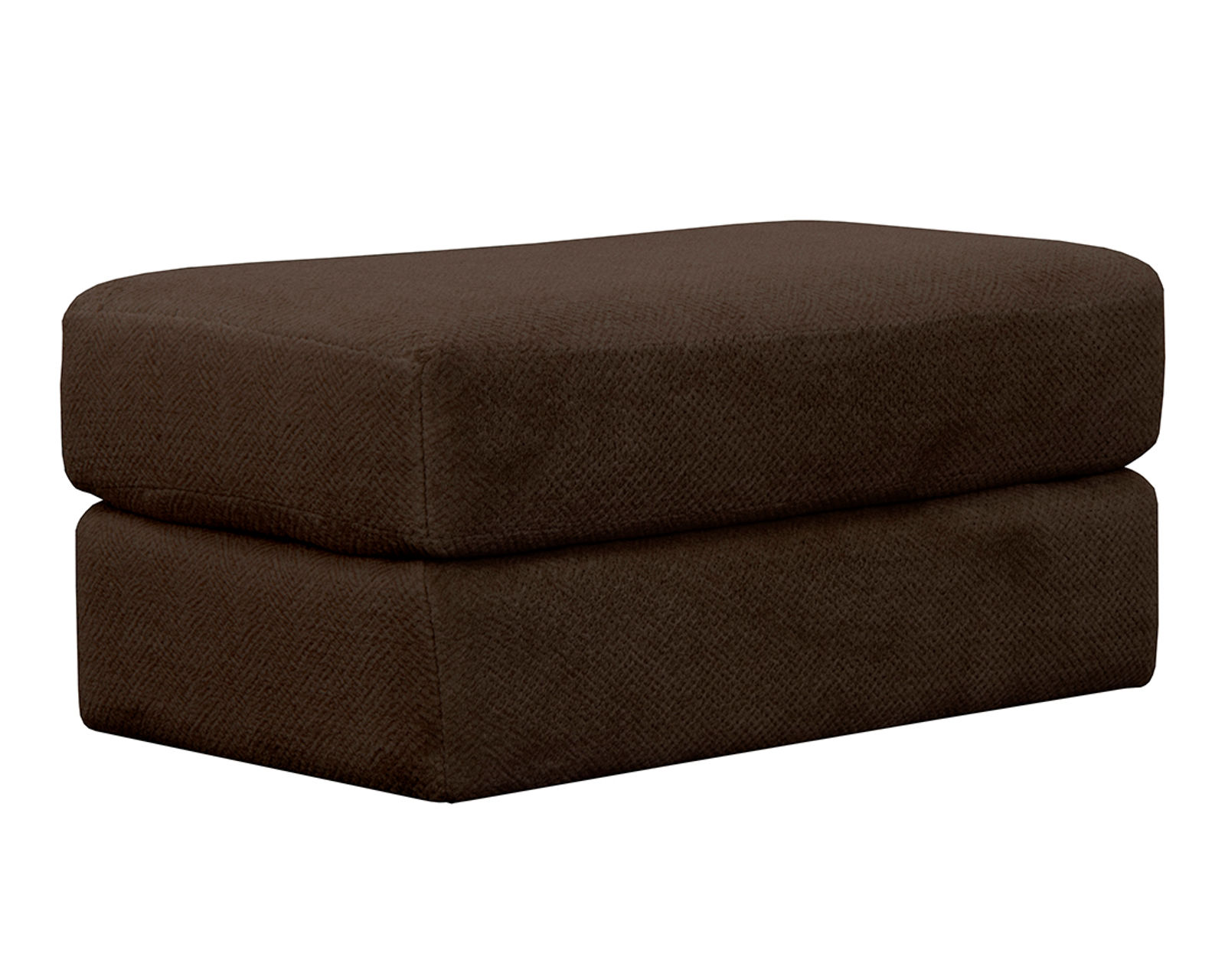 Midwood 89" Sofa (2 colors) includes pillows - Midwood Ottoman (for the chair) in Fabric Color Chocolate