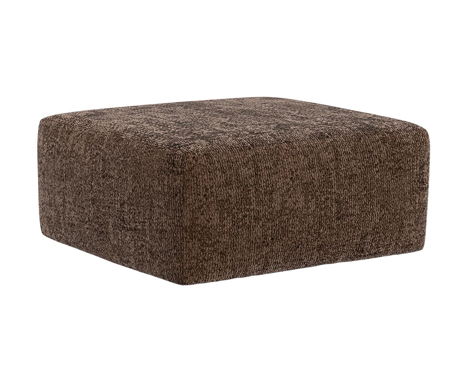 Jaden 93" Sofa (2 colors) includes pillows - Jaden 41" Cocktail Ottoman Shown in Fabric Cocoa 