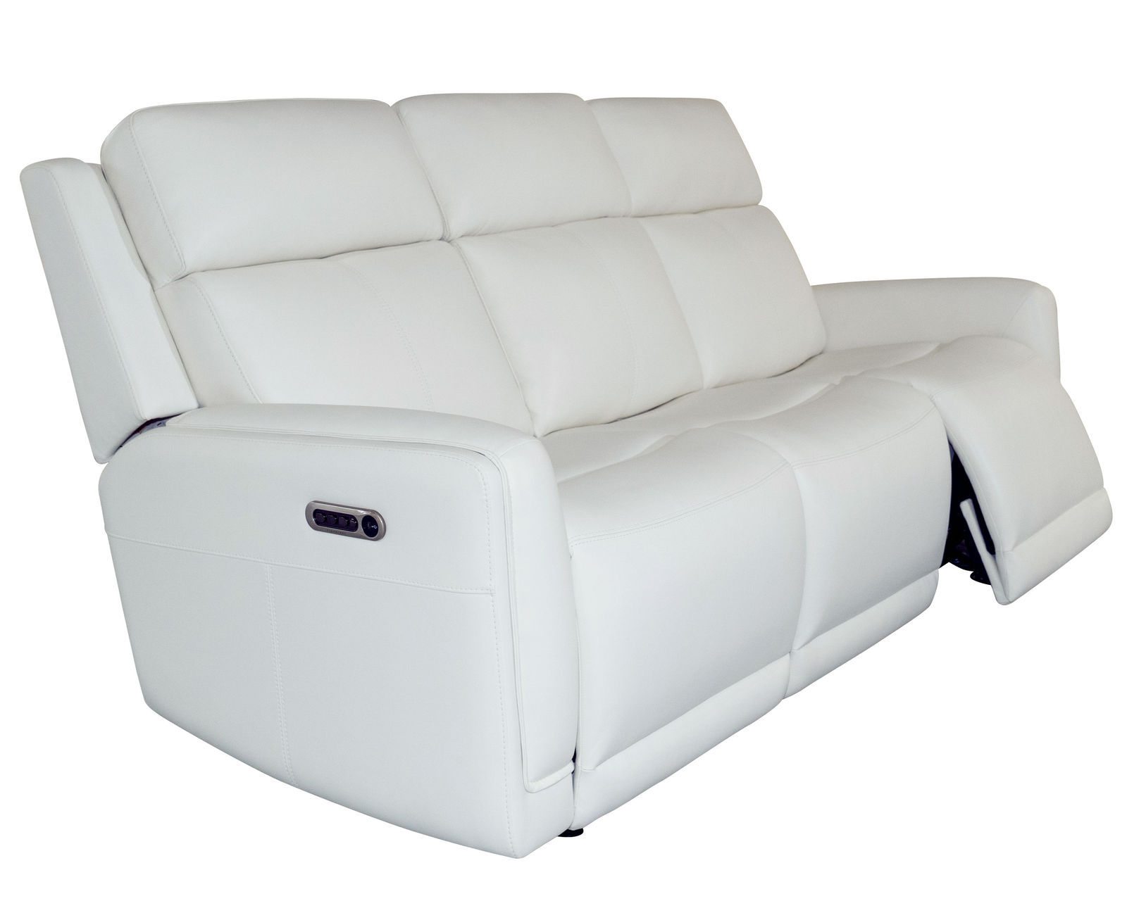 Alister 82" Leather Power Gliding Sofa with Power Headrests & Lumbar (+3 colors) in stock