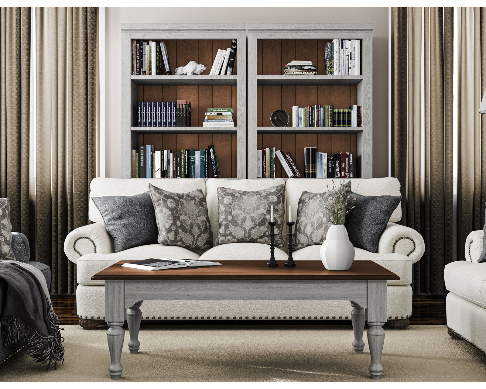 Patterson 7322 Nailhead Sofa (+100 fabrics) 96"