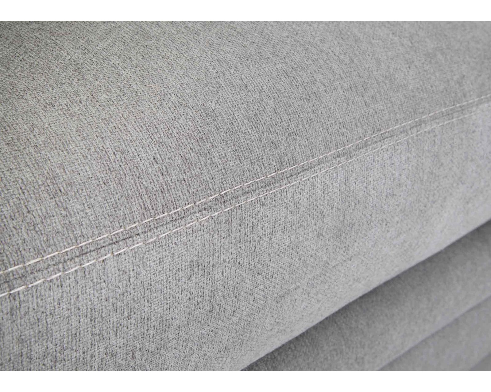Cleo 99" Sofa with Reversible Chaise (Change the Chaise. Change the Room) - Shown in Durable Polyester Color Pebble