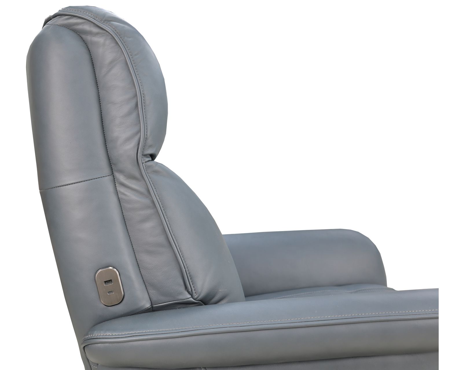 Haven Leather Zero Gravity Triple Power Swivel Recliner with Heat, Massage & Ventilation (2 colors) in stock - USB Charging On the Side of the Arm