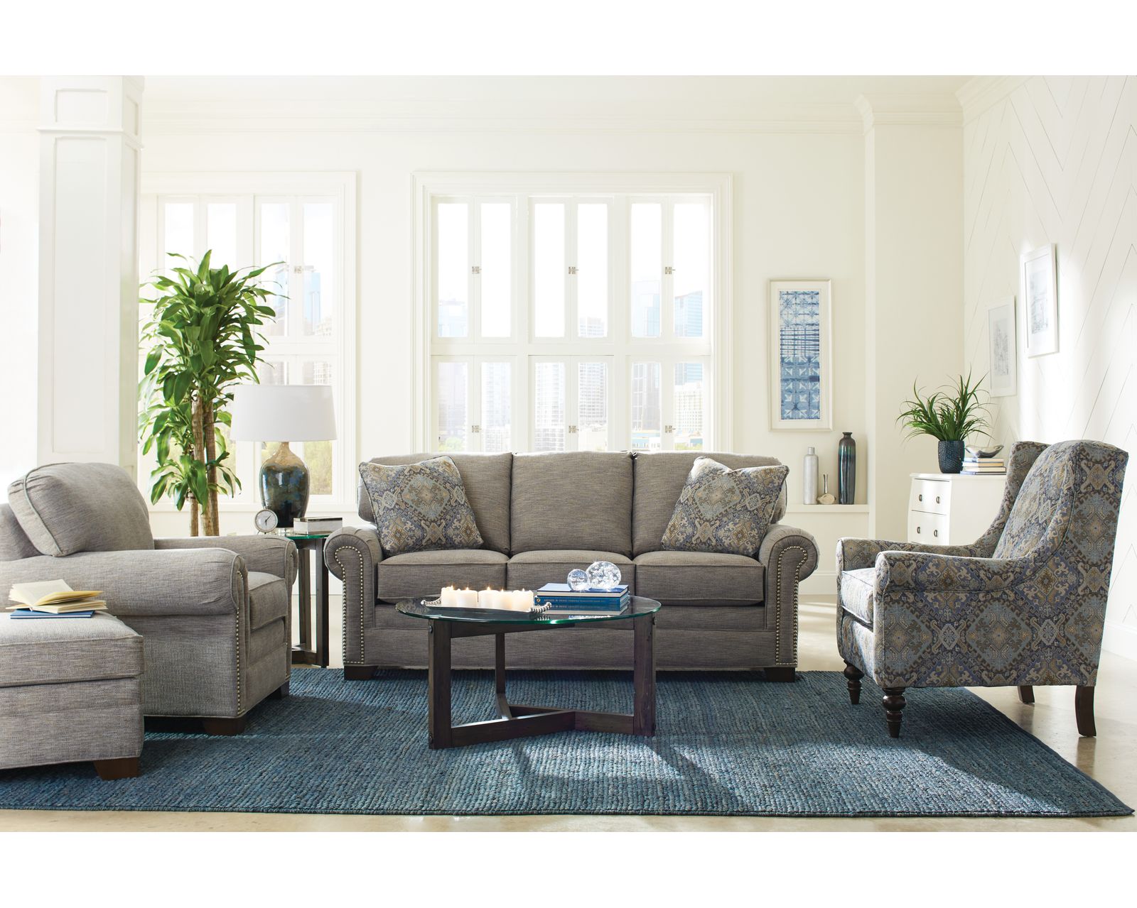 Woodwin 7565 Sofa (86") - IN STOCK COSMIC - Entire room available and in stock