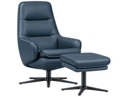 Nova Reclining Swivel Chair & Footstool Pacific (IN Stock) Modern Scandinavian Design. Comfort in Motion