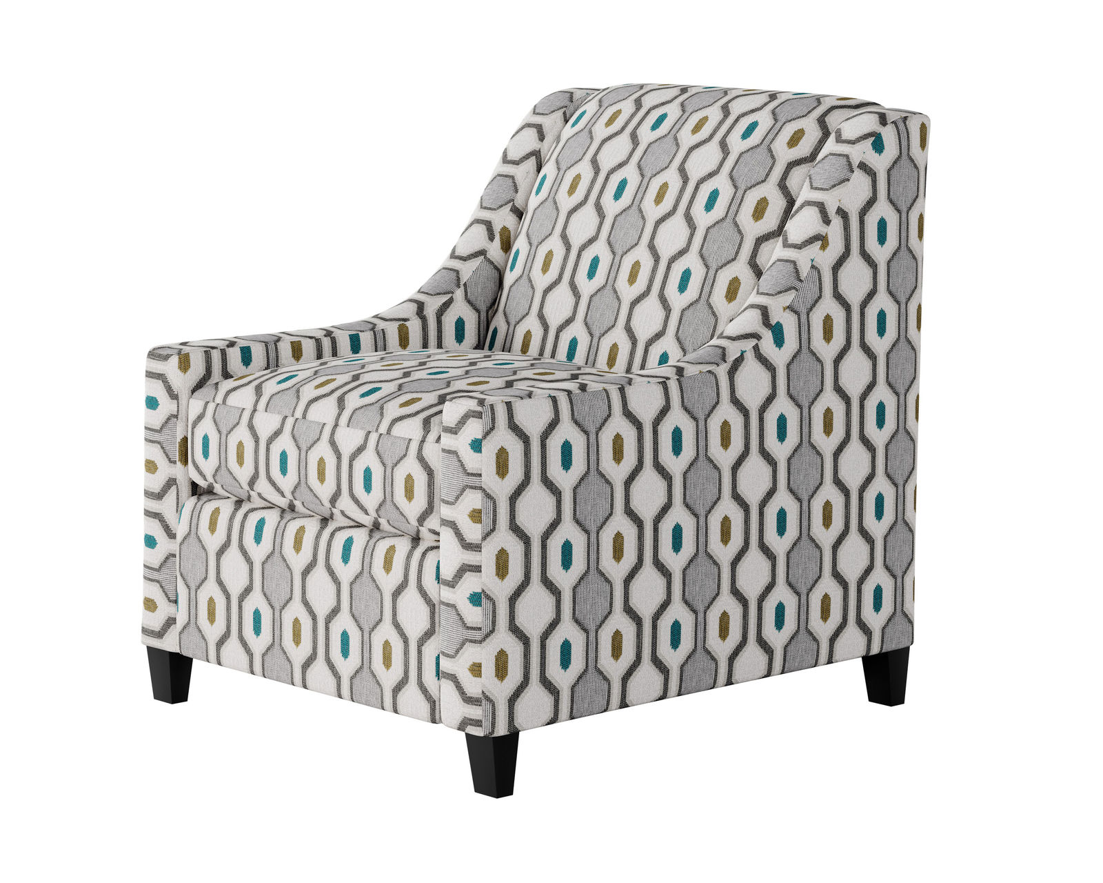 Max Pepper 86" Sofa 8210KP (includes pillows) performance fabric - Armstrong Pool Accent Chair - 552