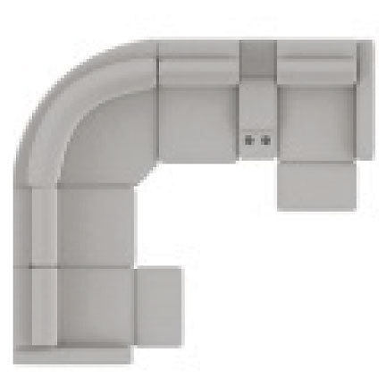 Layout B: Six Piece Sectional 109" x 122"