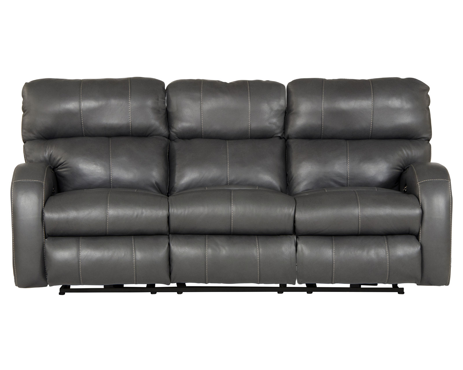 Angelo 83" Lay Flat Power Headrest Power Reclining Leather Sofa (2 colors)
