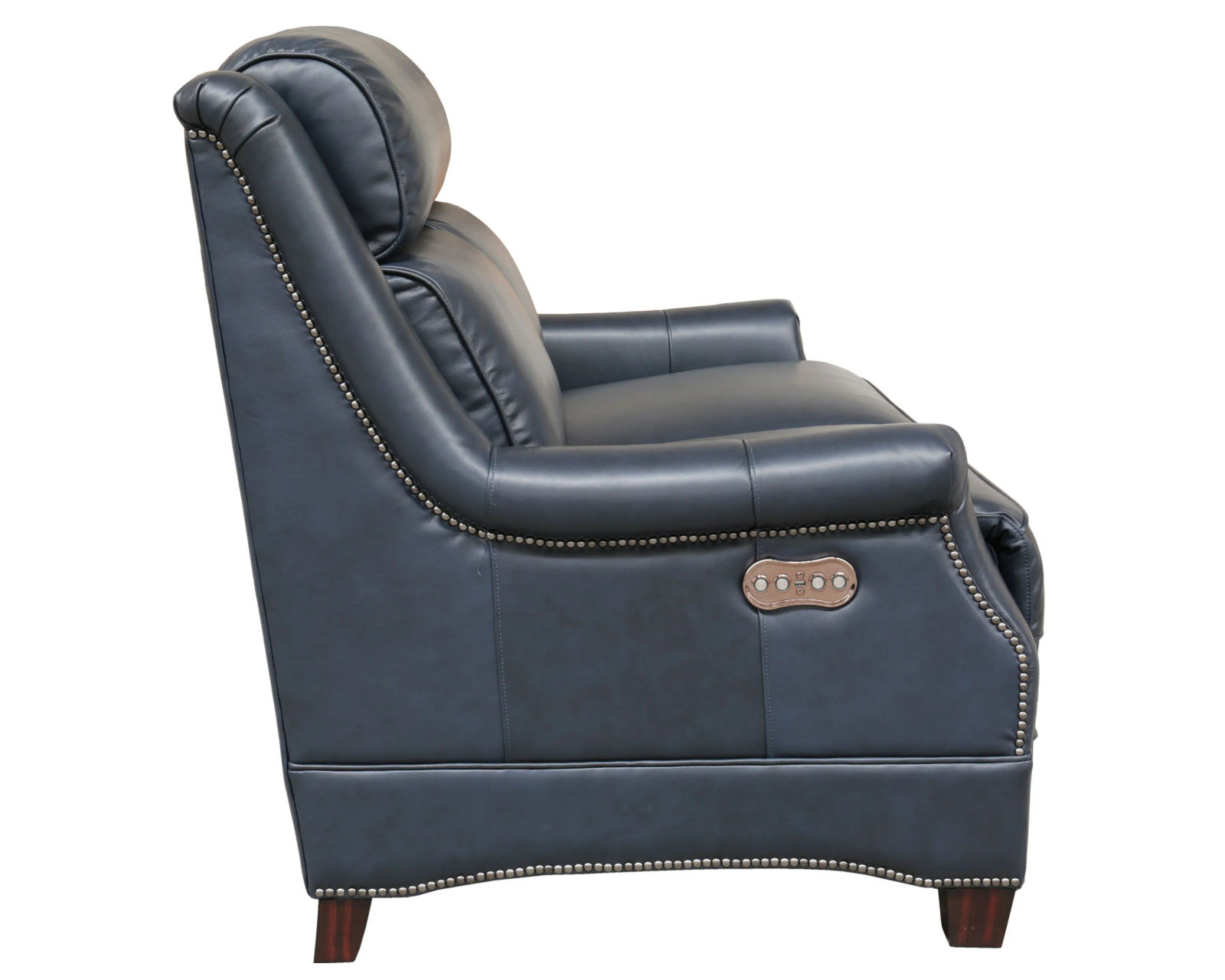 Warrendale Leather Power Headrest Power Recliner (Blue) In stock