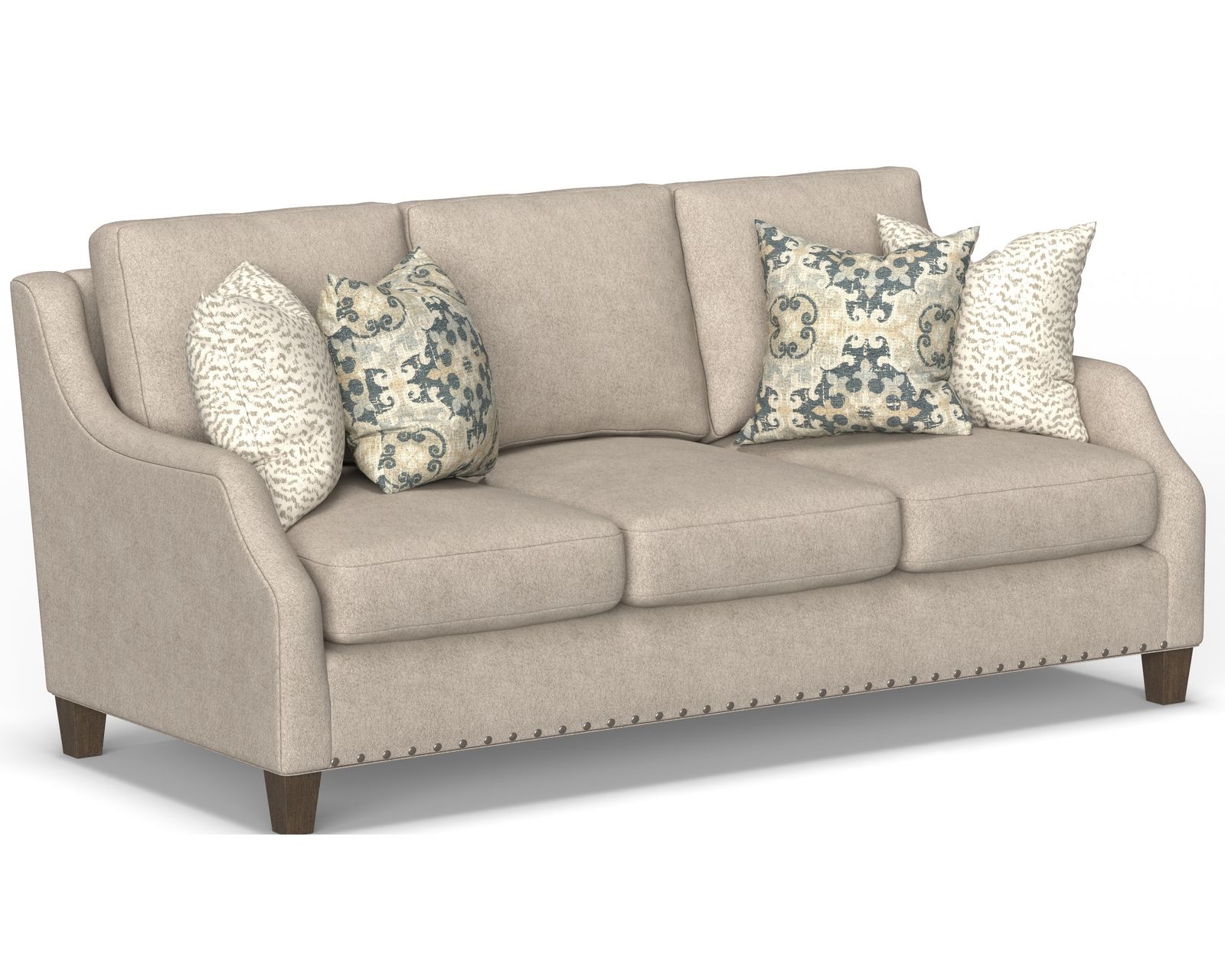 Gianna 7824 Sofa (86") +100 fabrics) - Gianna Nail Head Sofa