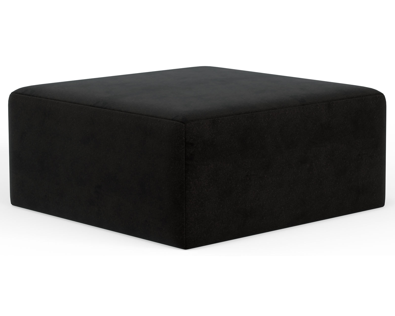 Eagan Stationary 95" Sofa (+3 colors) includes pillows - Eagan Square Cocktail Ottoman in Black