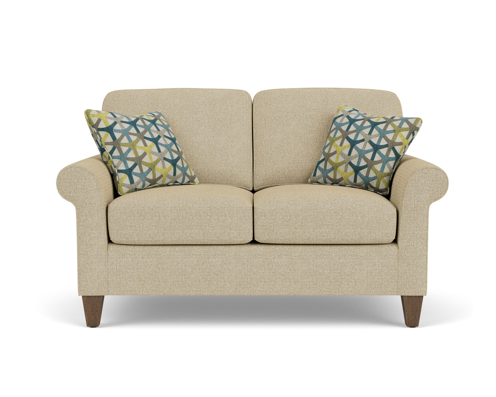 Westside 5979 Loveseat (100+ fabrics) - Features the Flexsteel Blue Steel Seat Spring never needs replacing.
