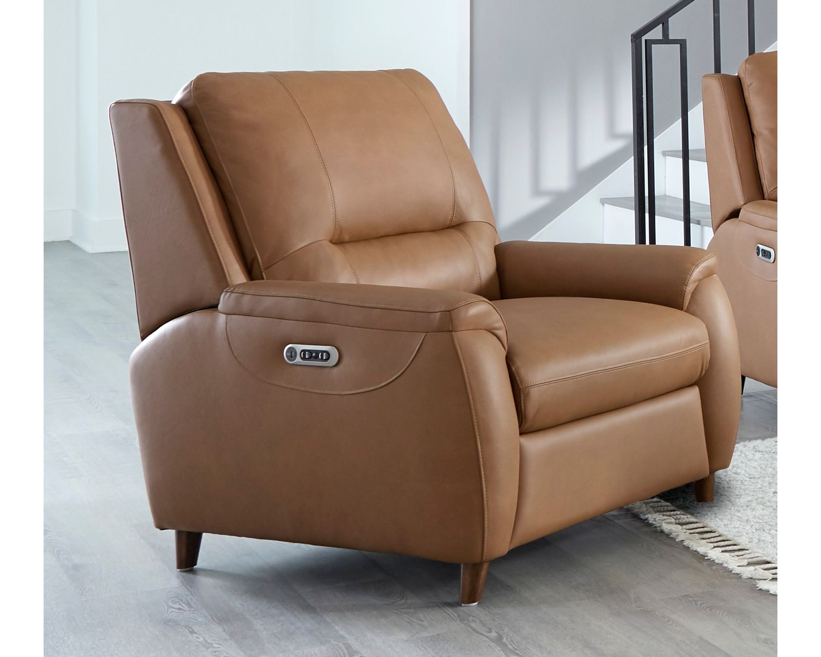 Austin Power Headrest Power Leather Recliner (In stock) - Austin Power Headrest Power Recliner