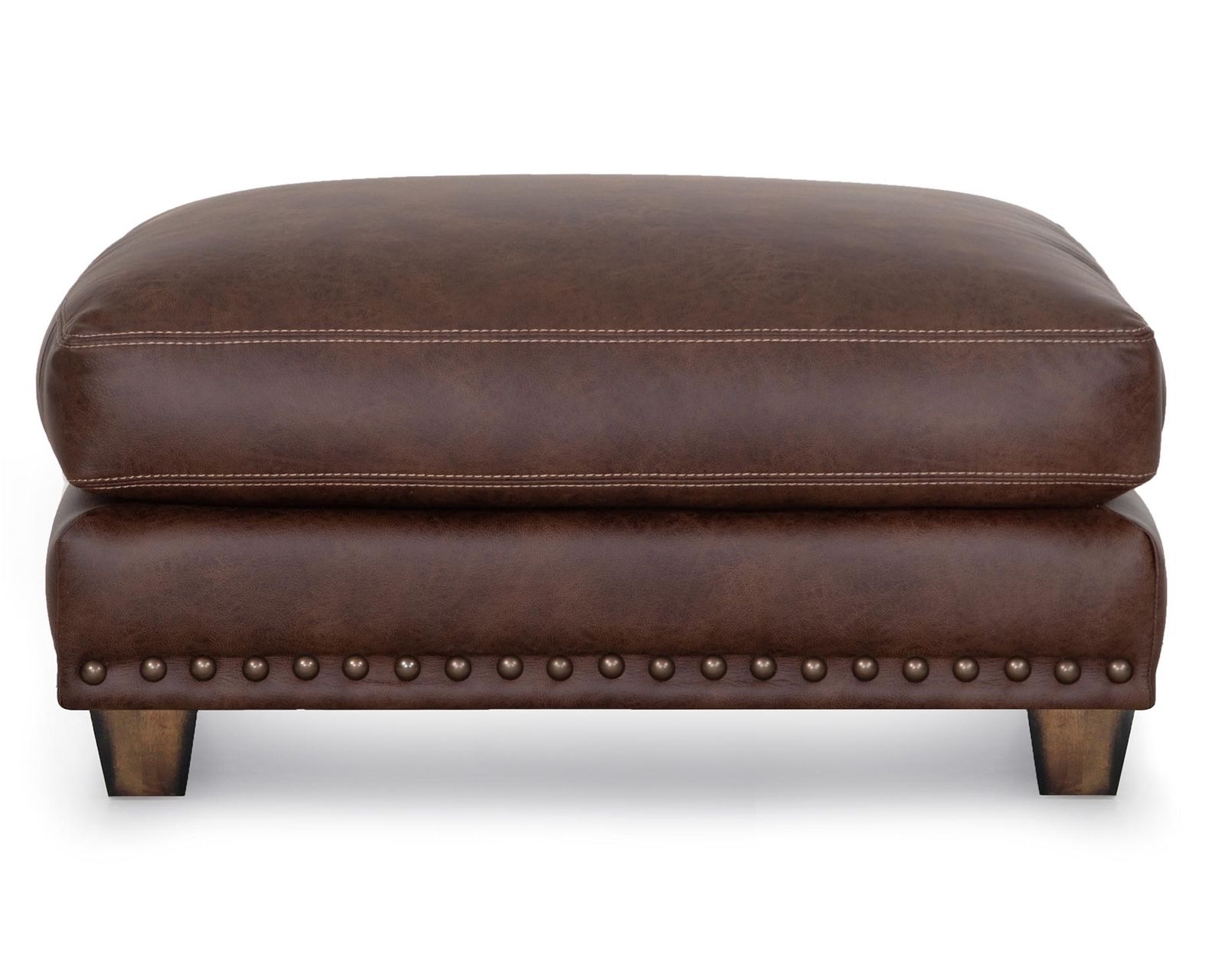 Dayton 93" Leather-Look Fabric Sofa (Rugged Character. Sink-In Comfort. Timeless Style) - Shown in Durable Leather Like Fabric Color Auburn