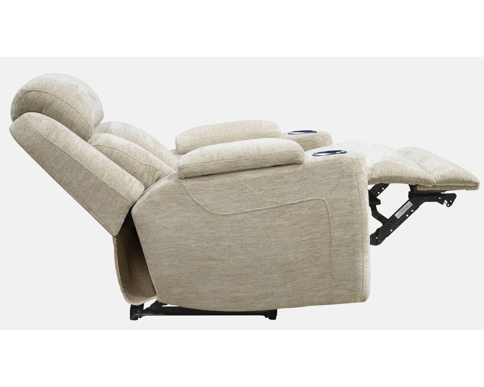 Dalton Power Headrest Power Recliner Fawn (In stock - Fast shipping) - Dalton Power Headrest Power Recliner