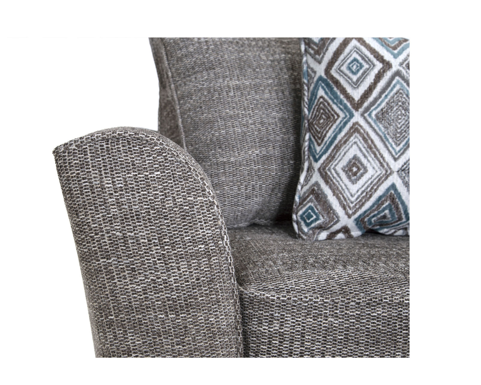 Hughes 910 Stationary Sofa (99") Includes pillows - Flared Arms