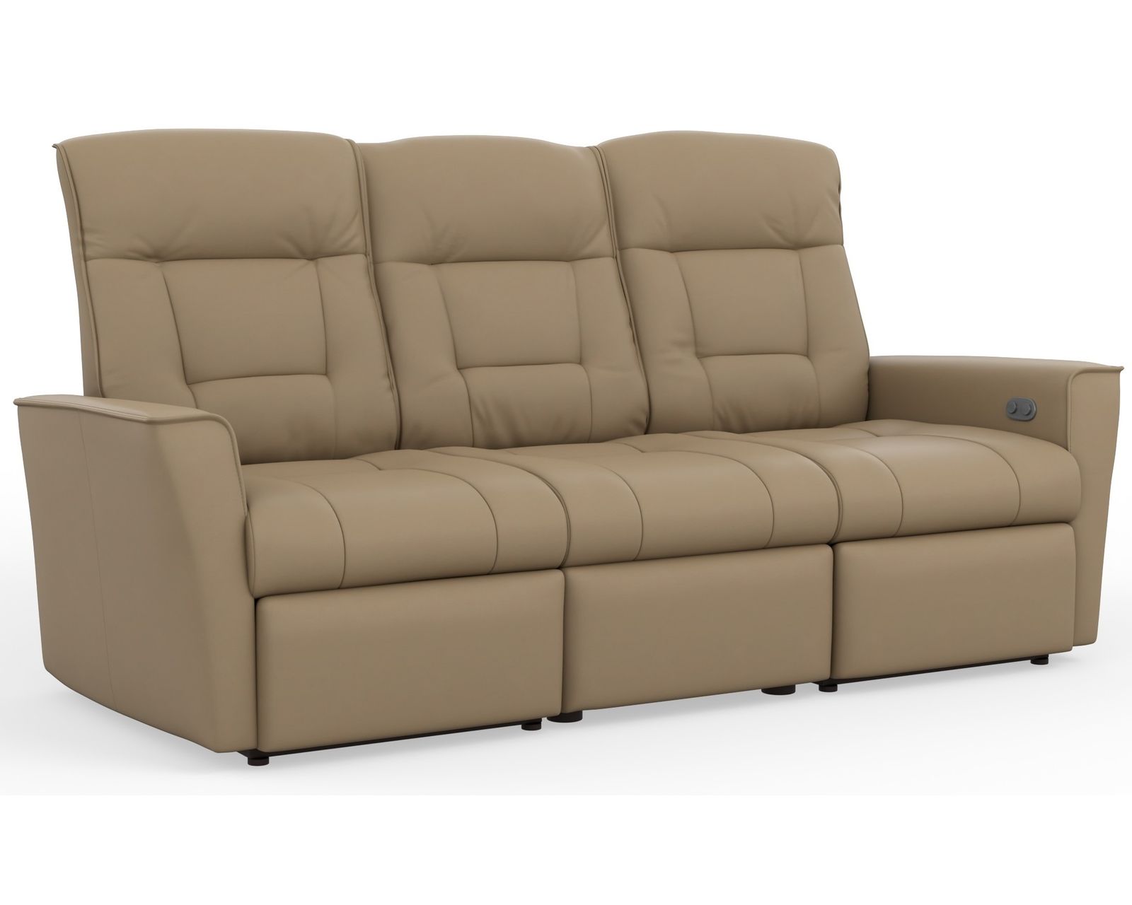Ulstein 77" Power Reclining Wall Saver Sofa (+38 Top-Grain Leathers) - Ulstein Dual Power Reclining Wallsaver Sofa