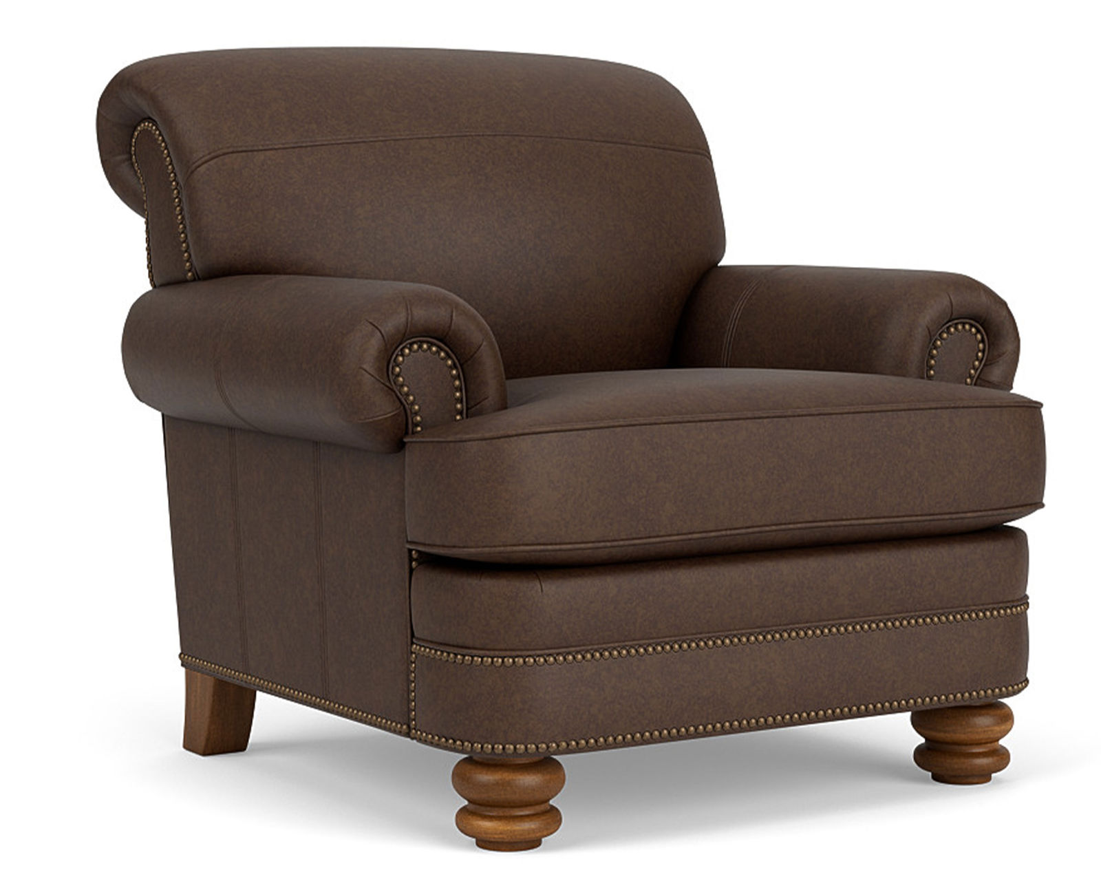Bay Bridge 3791 Nailhead Loveseat (+50 leathers) - Bay Bridge Leather Nailhead Chair