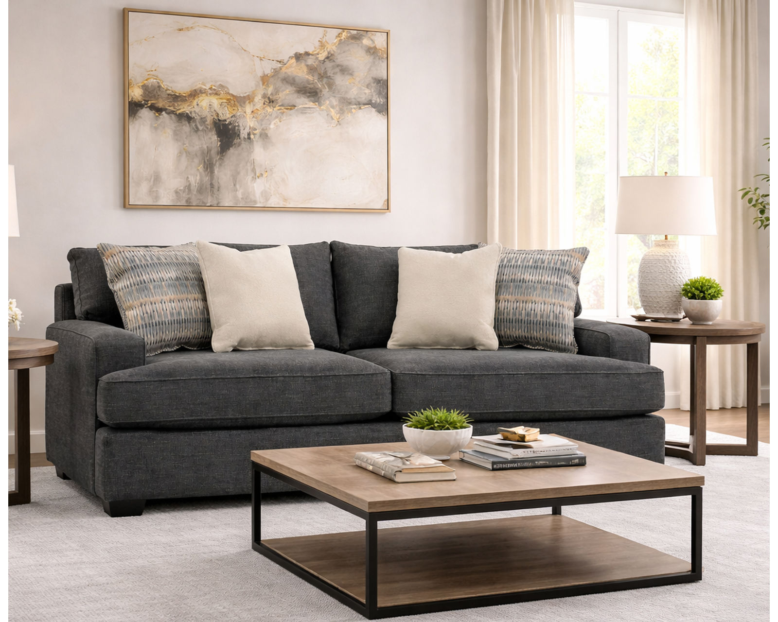 Anderson 88" Sofa  (+101 Standard and Performance Fabrics) - 100 Standard and Performance Fabrics