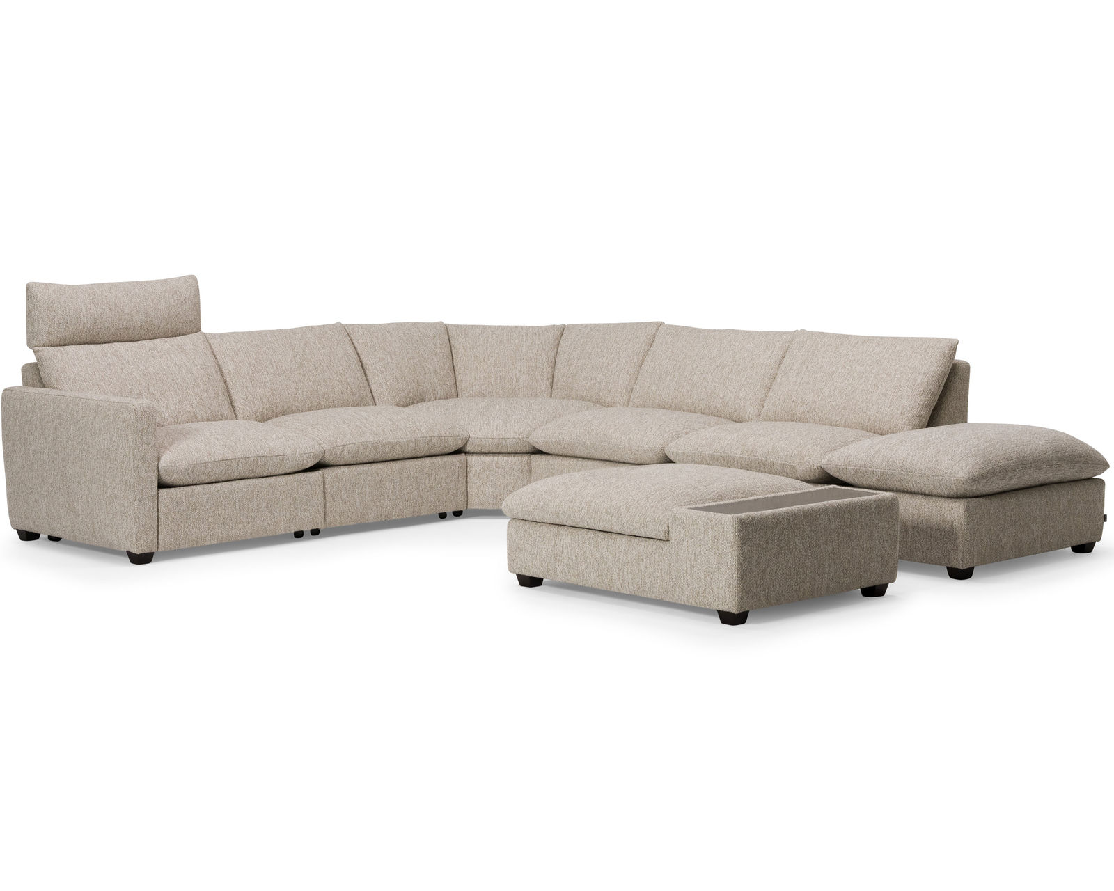 Laguna 77752 Power Reclining Sectional (+60 fabrics) - Layout N: Five Piece Reclining Sectional. 117" x 137"