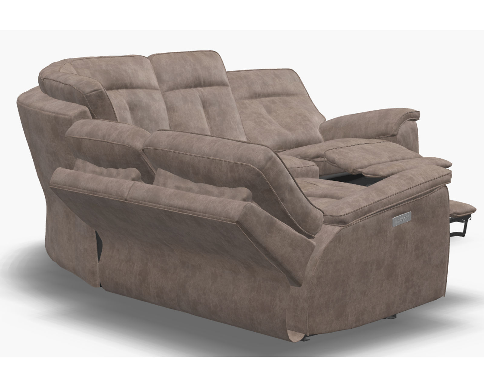 Oakley 41187 Power Headrest Power Reclining Sectional (+50 fabrics) - Layout A: Five Piece Reclining Sectional. 110" x 110"