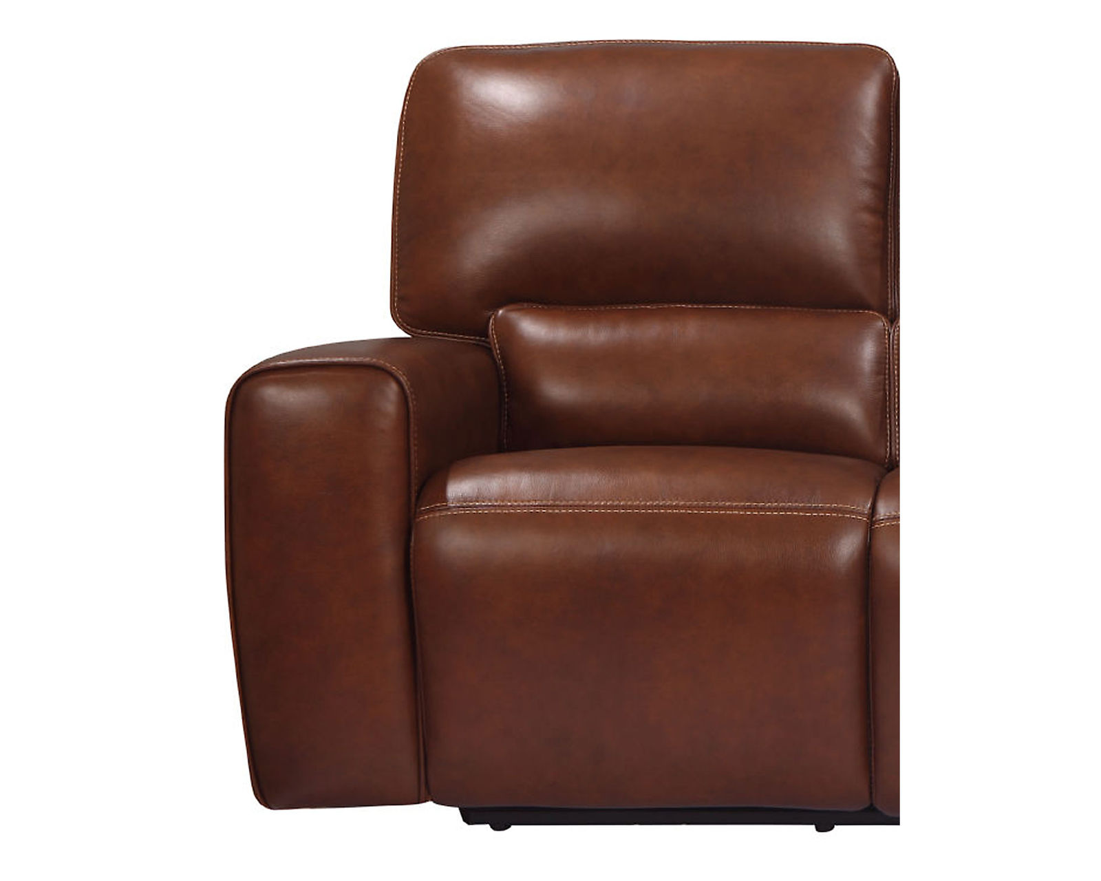 Broadway Leather Power Headrest Power Reclining Sofa - Top Grain Leather Everywhere Your Body Touches