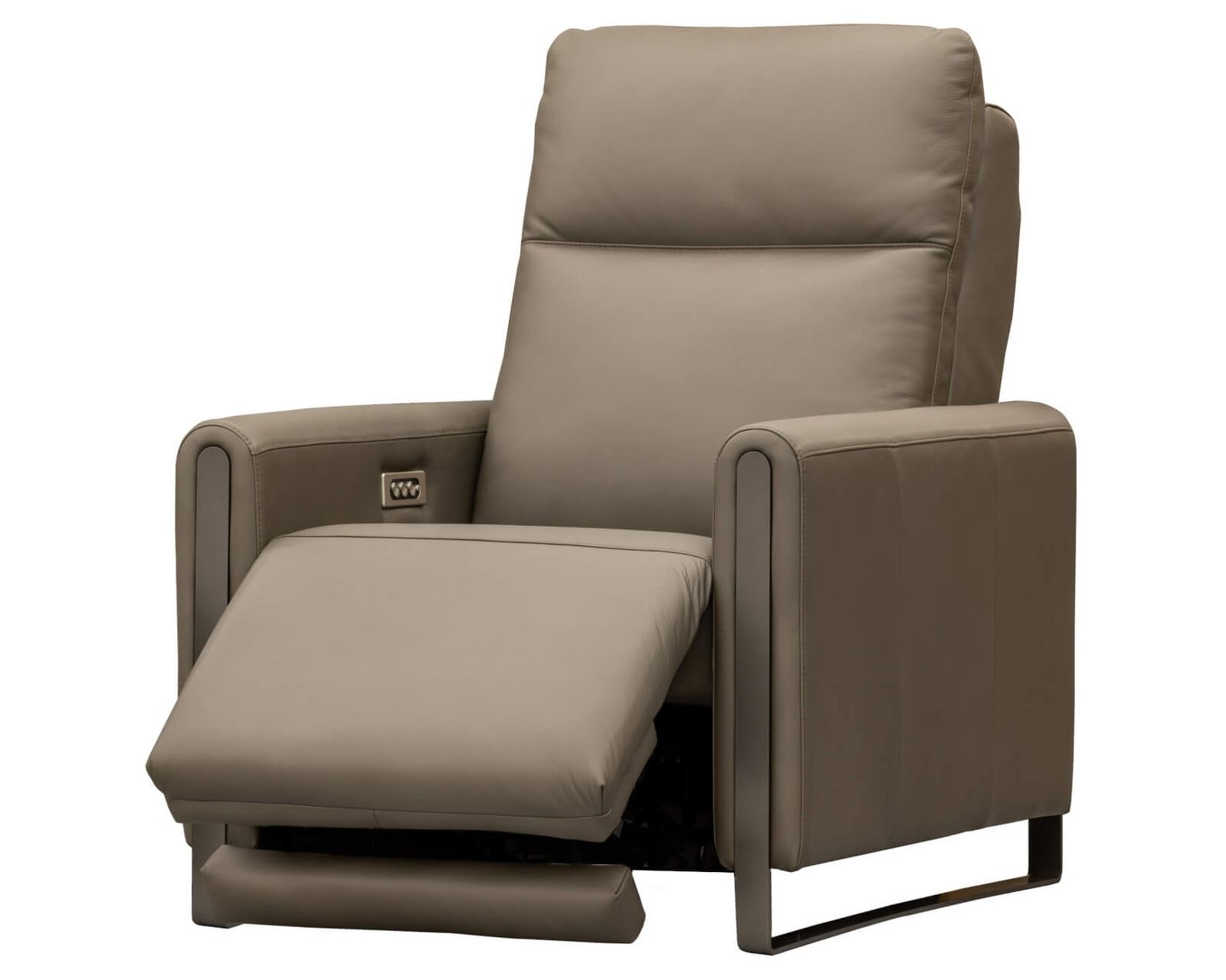 Bay Dual Power Reclining Sofa — Available in Standard & Wide Cushions, 140+ Leather Options, and 74", 79", or 106" Widths - Bay Power Headrest Power Recliner