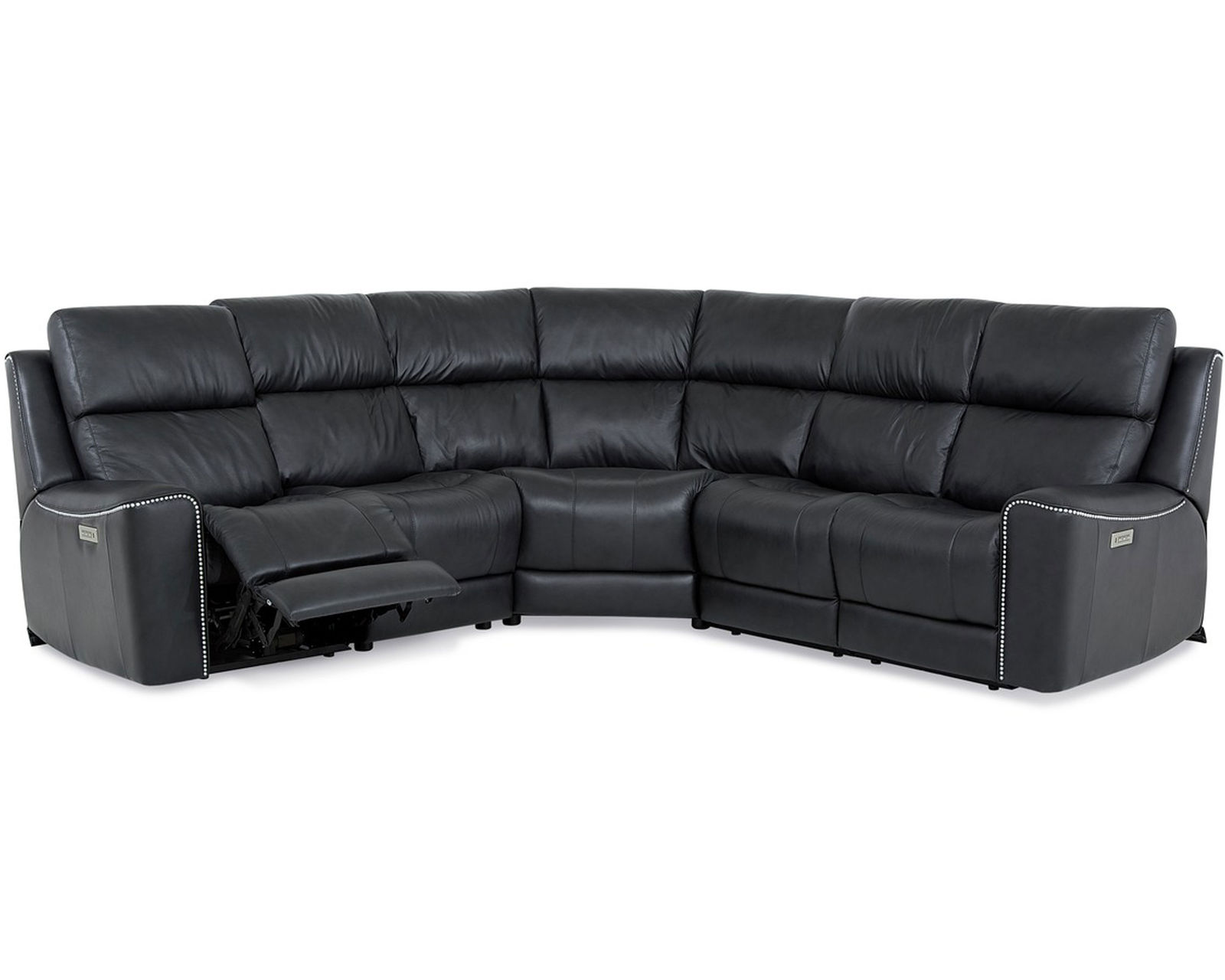 Hastings 41068 Power Headrest Power Reclining Sectional (+50 fabrics) - Layout A: Five Piece Sectional 109" x 109"