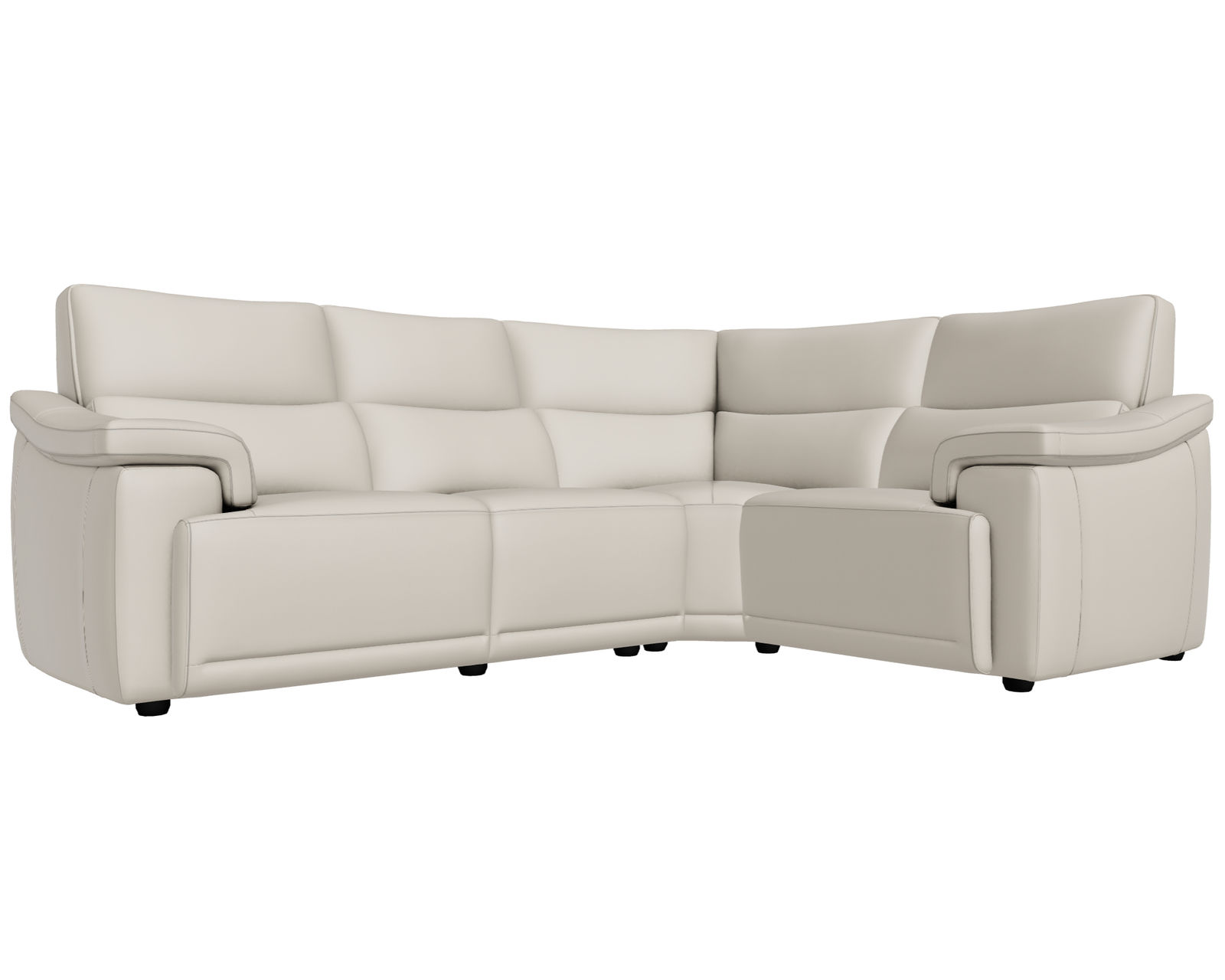Brama C070 Sectional (+50 leathers) - Layout G: Four Piece Sectional 113" x 83"