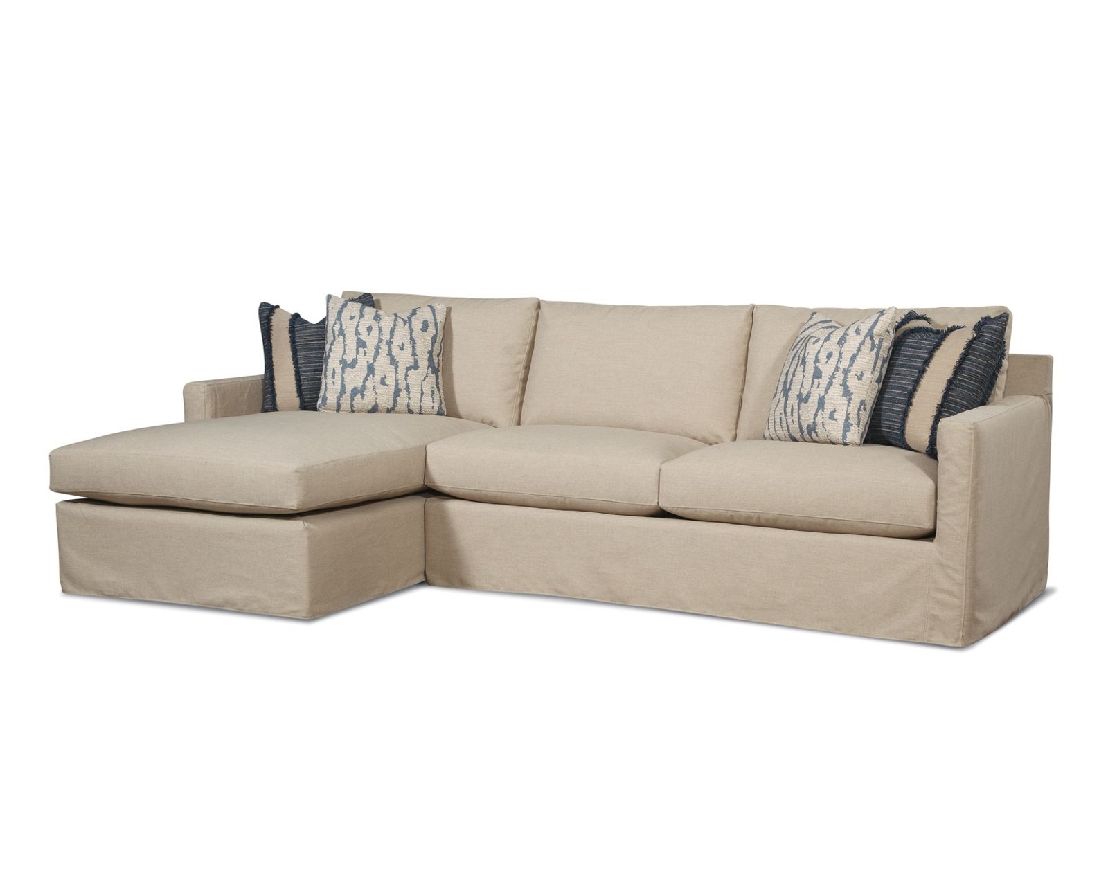Bel Air Slipcover Sectional (+69 fabrics) - Layout B: Two Piece Sectional 115" wide
