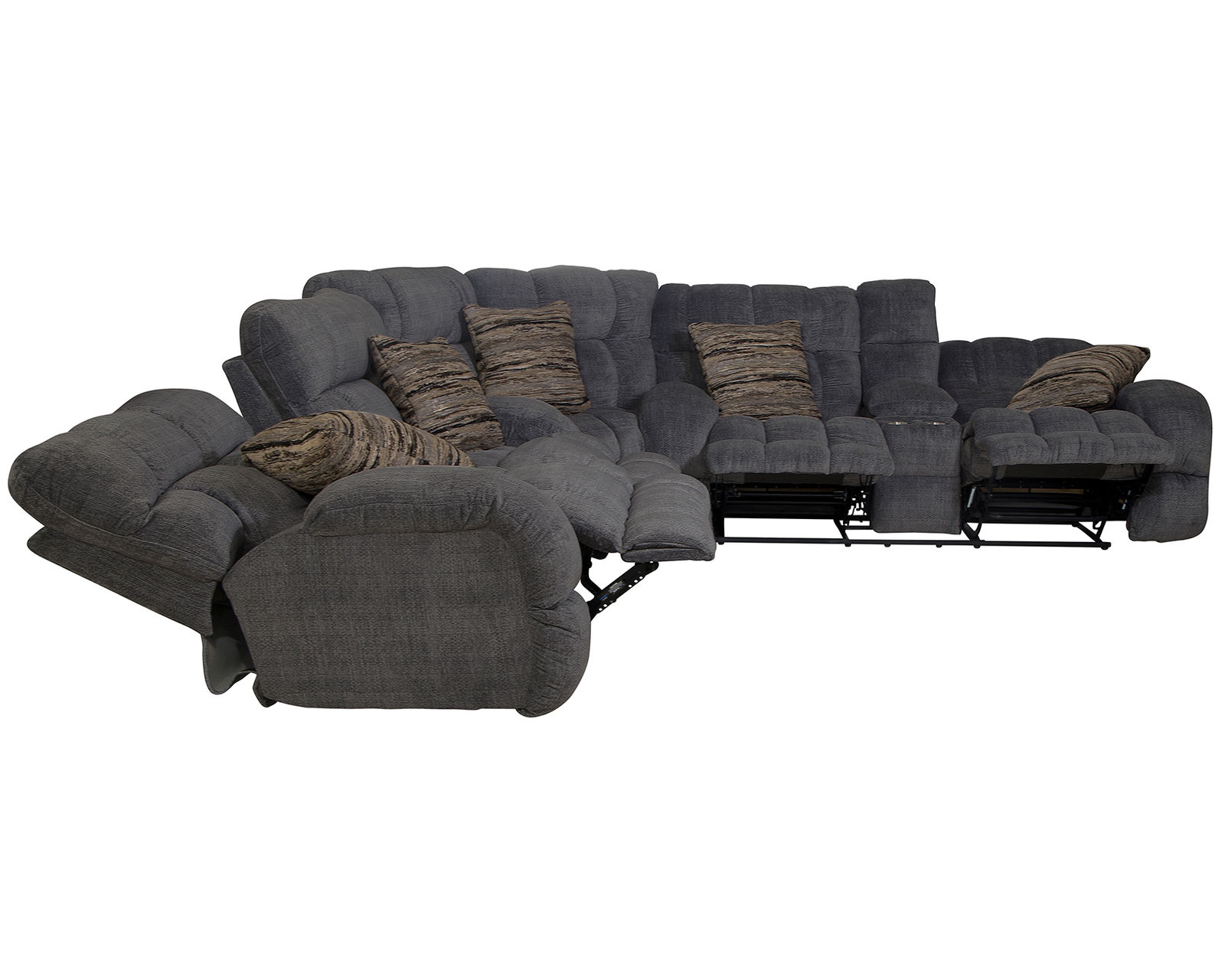Ashland 3-Piece Wide Seat Lay Flat Reclining Sectional (two colors) - Relax Better. Live Better.