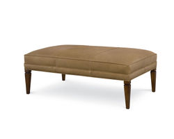 Terrance 30" x 47" Leather Rectangular Cocktail Ottoman (+45 leathers)