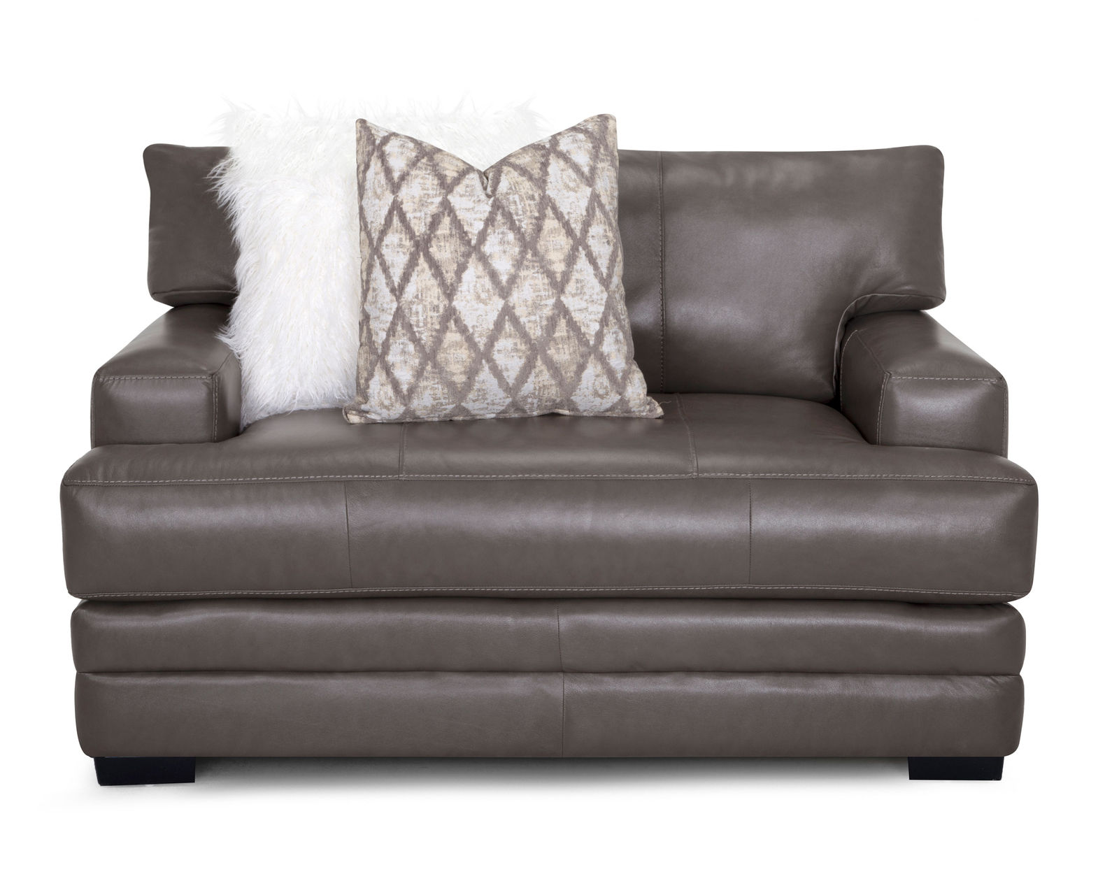 Lizette 973 Leather Sofa (101") Includes Pillows - Take an Extra 25% Off this Leather Chair and a Half