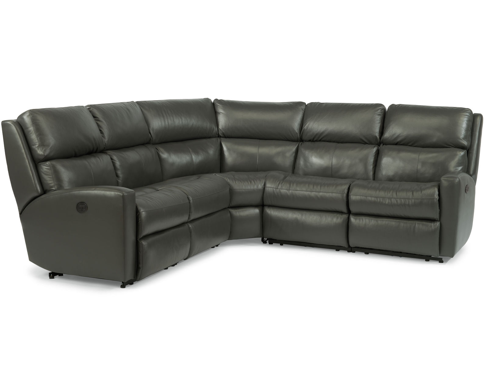 Catalina Leather Reclining Sectional (Colors Available) - Catalina Leather Reclining Sectional