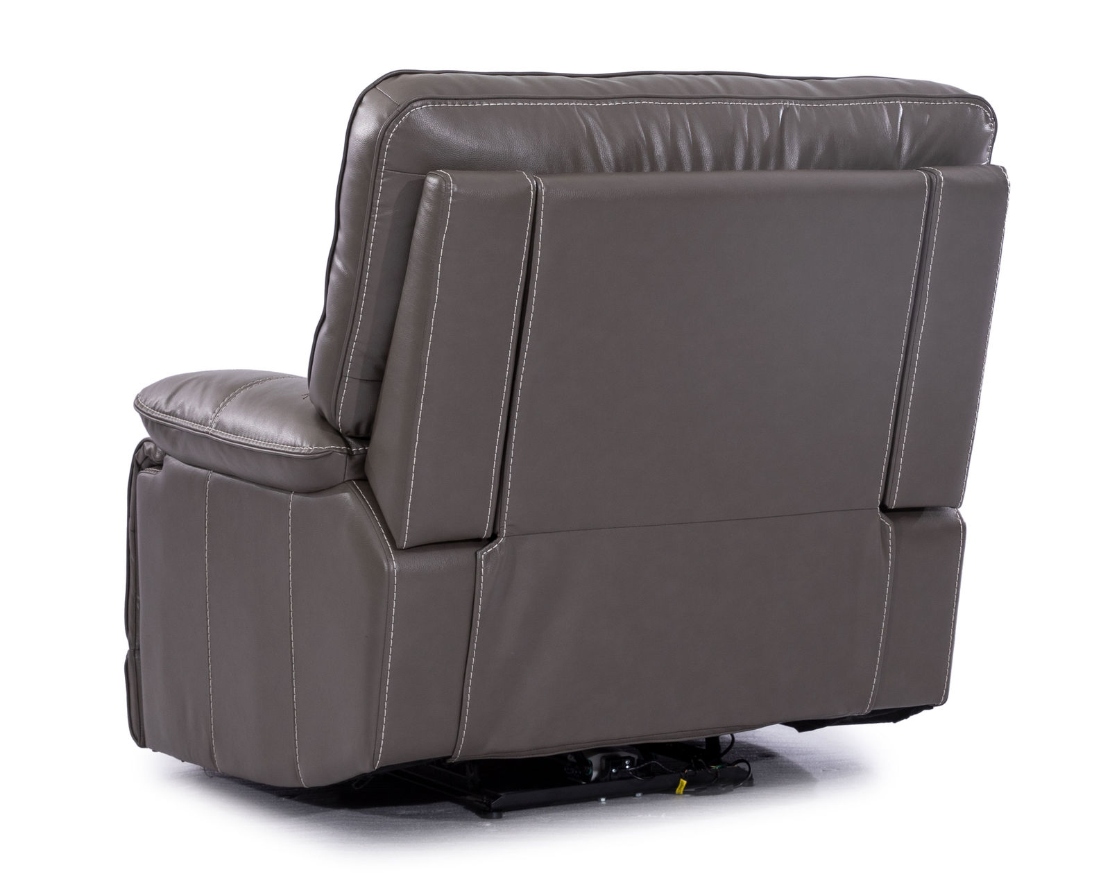 Shelby Power Headrest Power Reclining Sectional in Cabrera Haze (Leather like fabric) - Shelby Power Headrest Power Recliner