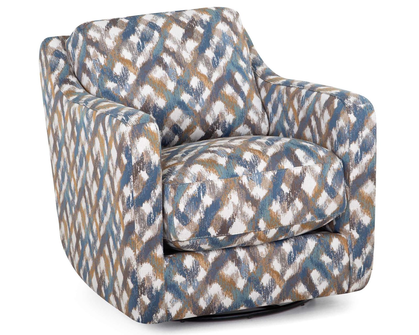 Rowan 101.5" Extra Wide Sofa (Grand-Scale Comfort with an Effortlessly Refined Look) - Rowan Swivel Accent Chair