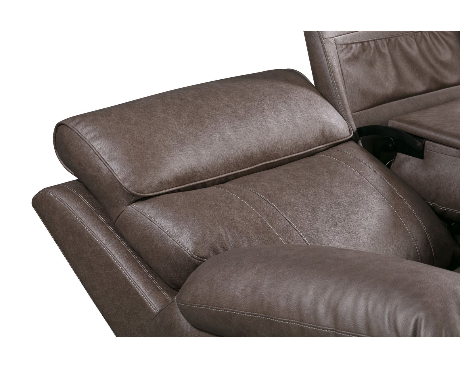 Theon 88" Reclining Sofa w/ Drop Down Table (In stock - Fast shipping) - Theon Reclining Sofa w/ Center Drop Down Table