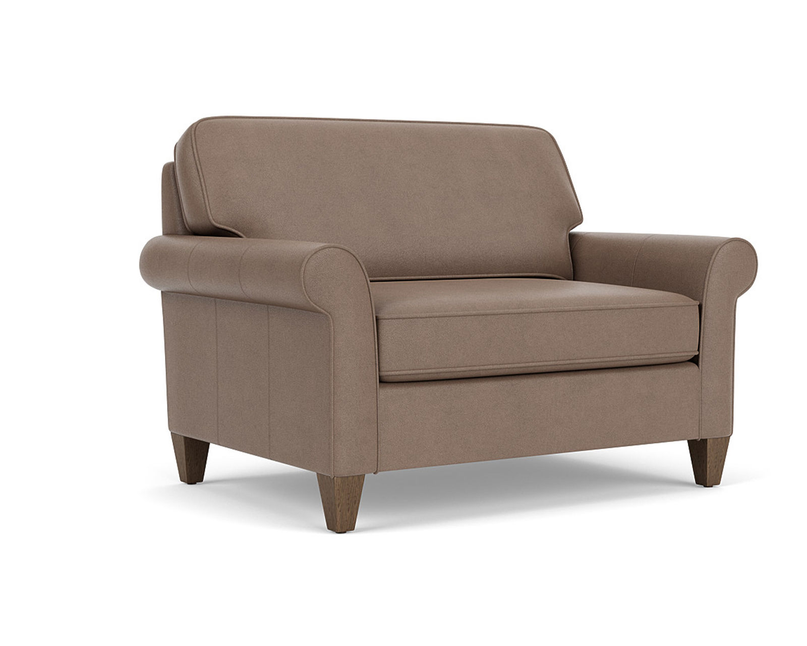 Westside Leather Chair (Leather choices) - High resiliency foam core seating cushions 2lb to 2.5 lb (Industry standard 1.8)