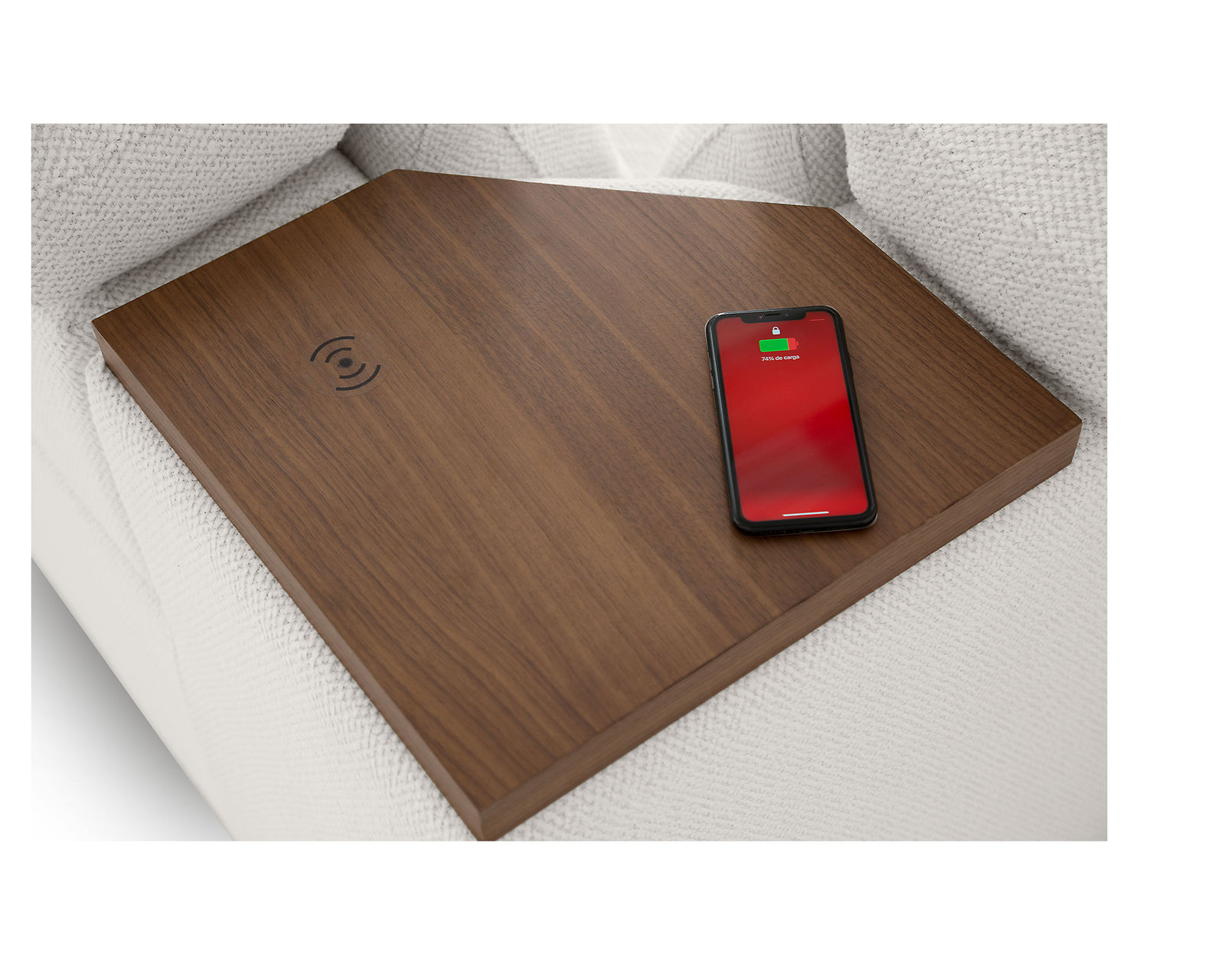 Lotus 44012 Reclining Sectional (+200 colors) - Console Features Wireless Charging