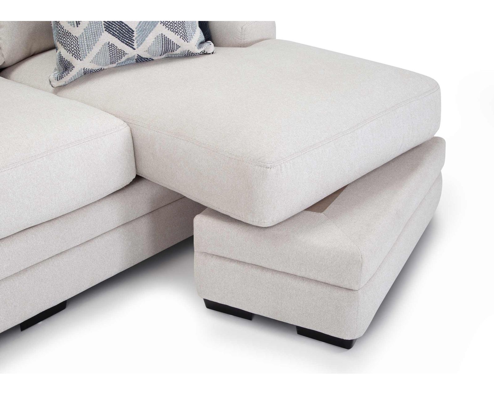 Laken 99" Reversible Chaise Sofa (One Sofa. Two Chaise Positions) - Chaise Can Be Features on the Left or Right Side