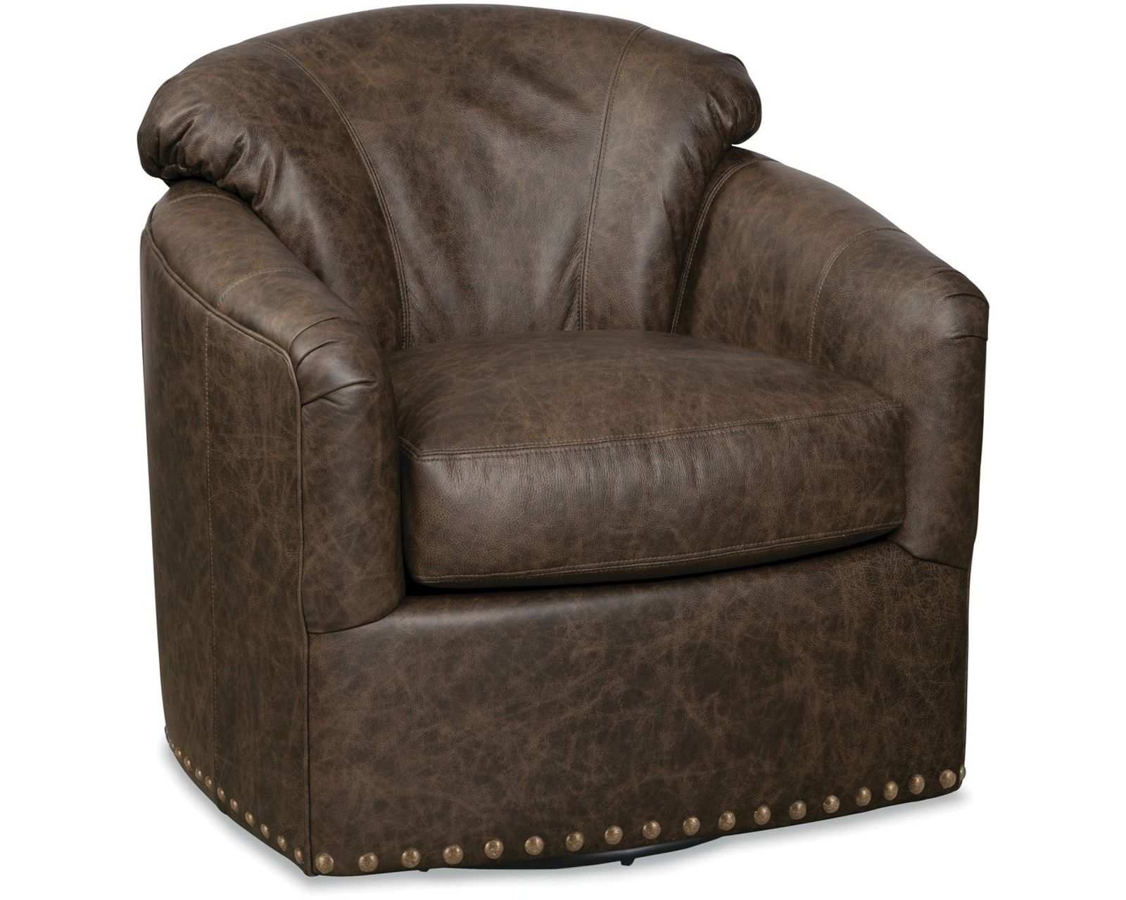Troy 0403 Leather Swivel Chair (+40 Premium Leathers)