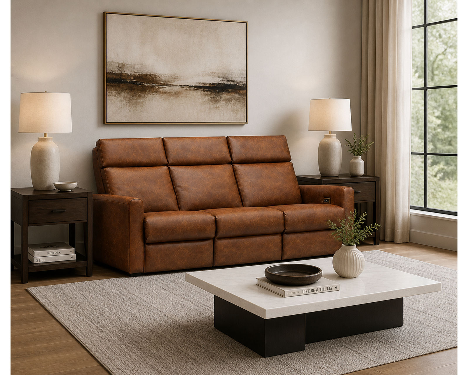 Lillian 73" Reclining Sofa (+140 leathers) - Where Quality Materials Meet Everyday Value