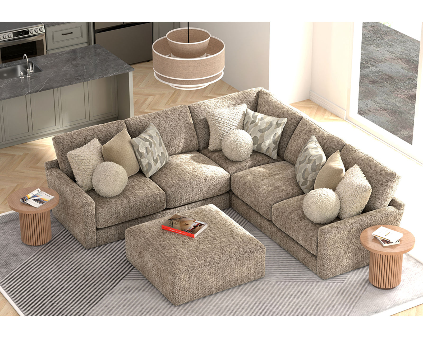 Turner 3145 Modular Sectional (includes pillows) - More Comfort. More Value. More Jackson.