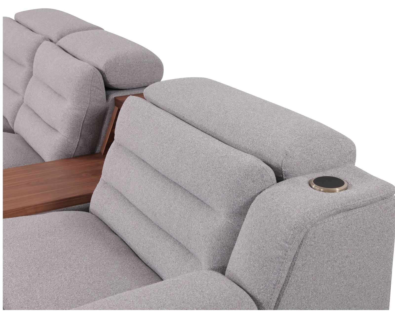 Lotus 44012 Reclining Sectional (+200 colors) - Includes power reclining headrests