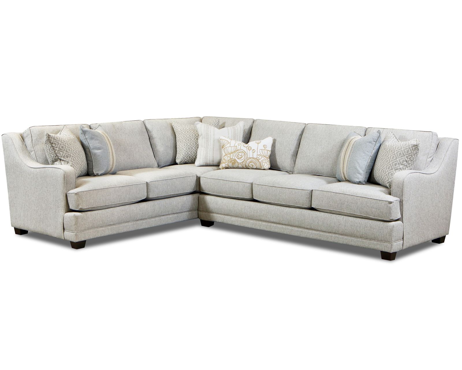 Limelight Mineral Two Piece Sectional 7000 (includes pillows) performance fabric - 124" x 96" - b) Limelight Two Piece Sectional - 7000-33L - 96" x 124" (performance fabric)