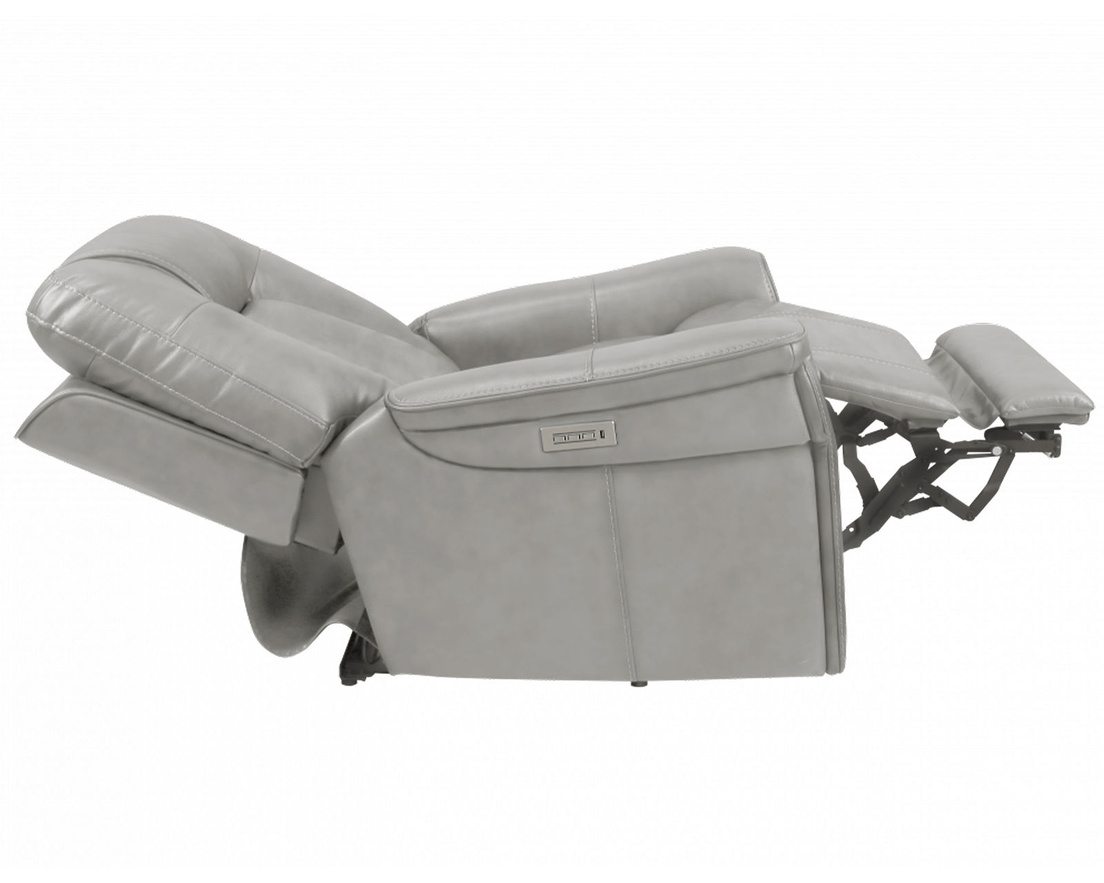 Sanibel Power Recliner w/Power Head Rest & Power Lumbar (Lay Flat) Dove - In stock - Lay Flat Reclining Mechanism - like your mattress