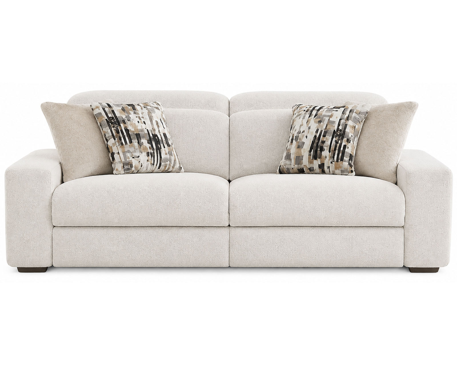 Darby 93" Wide Seat Power Reclining Sofa with Power Euro Headrests (2 colors) - Darby 93" Power Headrest Power Reclining Sofa Shown in Fabric Cotton