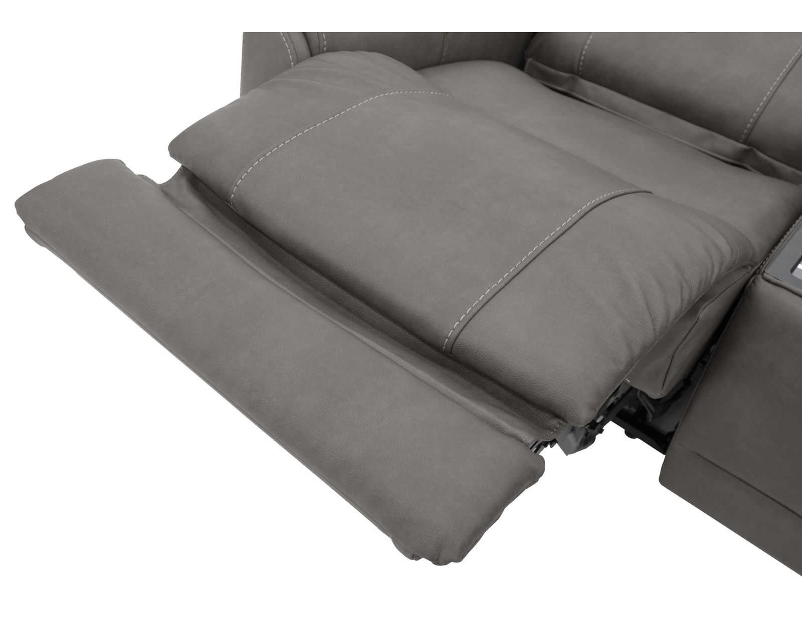 Carter 1587 Triple Power Reclining Sectional (2 colors) 866-02 -in stock - Extrended chaise footrest
