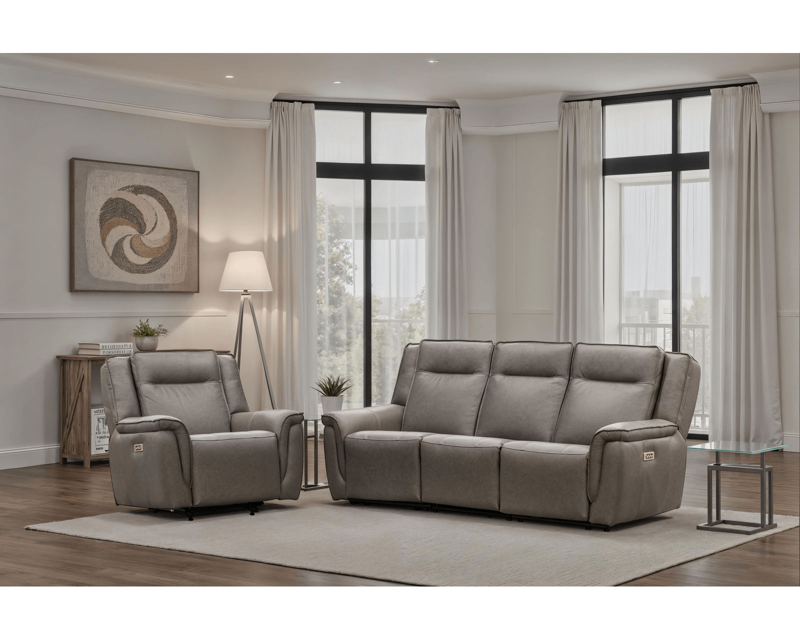 Margot Reclining Sofa — Available in Standard & Wide Cushions, 140+ Leather Options, and 82", 85", or 114" Widths - Where Precision Craftsmanship Meets Everyday Living