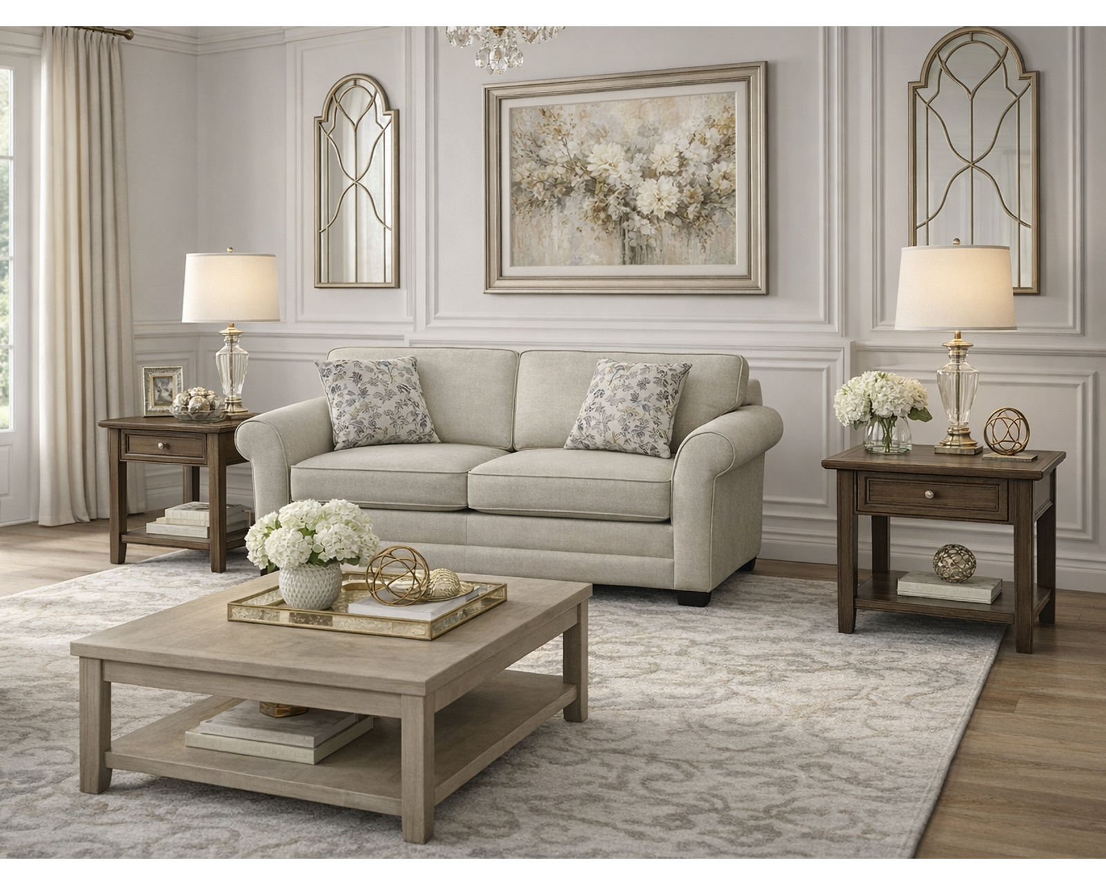 Brantley 80" or 90" Sofa  (+100 Standard and Performance Fabrics) - Beautifully Crafted. Exceptionally Comfortable.