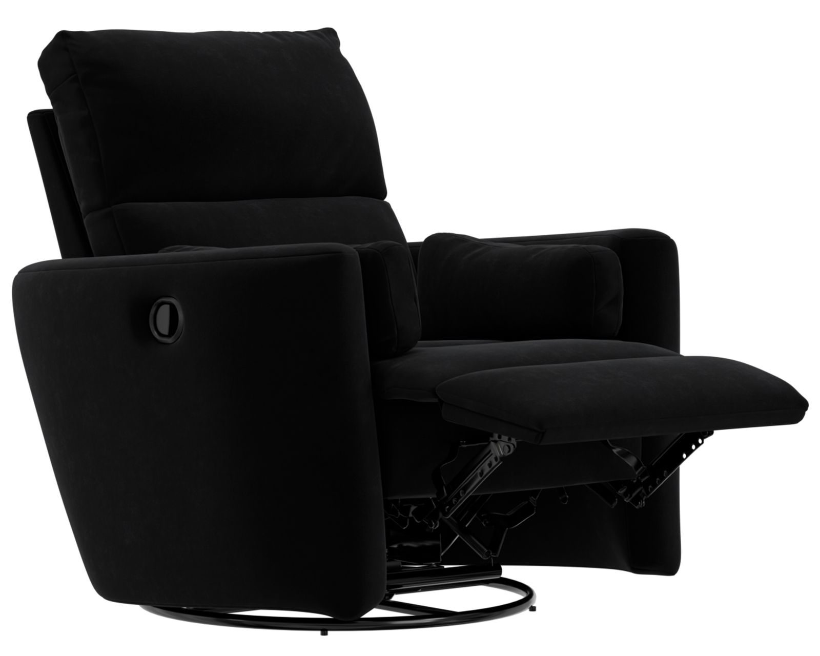 Avondale 96" Oversized Sofa (2 colors) includes pillows - Avondale Swivel Glider Recliner Shown in Fabric Ebony